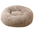 Round Cat Bed Warm Sleeping Cat Nest For Dogs Basket Pet Products Cushion Soft Long Plush Cat Pet Bed Mat Cat House Animals Sofa